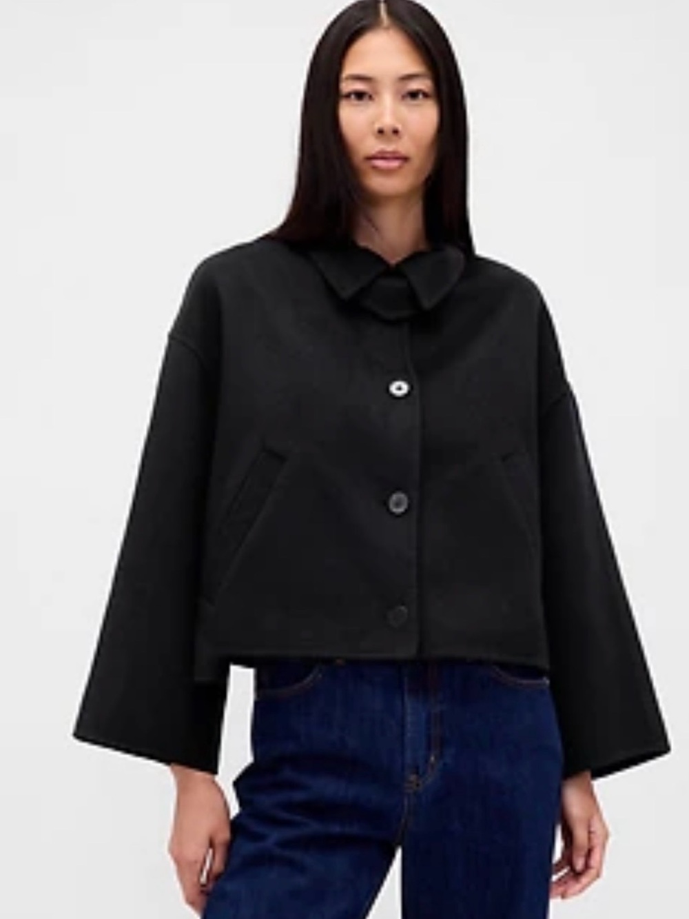 Gap Wool-Blend Swing Jacket (NWOT)